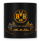 Preview: Borussia Dortmund BVB Windlicht Skyline Schwarz 10 cm mit Logo